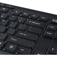 Verbatim Silent Wireless Mouse & Keyboard Set - Ergonomic Design, 2.4GHz Connection, Blue LED Technology - Store 42