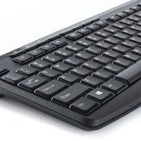 Verbatim Silent Wireless Mouse & Keyboard Set - Ergonomic Design, 2.4GHz Connection, Blue LED Technology - Store 42