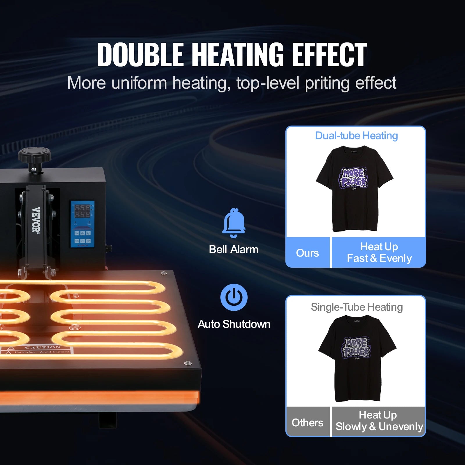 VEVOR 15x15 16x20 16x24 Heat Press Machine for Custom T-Shirt & Fabric Printing