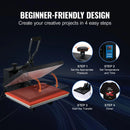 VEVOR 15x15 16x20 16x24 Heat Press Machine for Custom T-Shirt & Fabric Printing