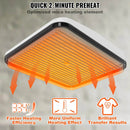 VEVOR 9x9/12x10 Portable Heat Press Machine for DIY Custom T-Shirts, Bags & More