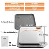 VEVOR Portable Heat Press 9x9 12x10 - DIY Shirt & Craft Machine with Digital Controls 9x9in Orange United States