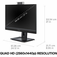 ViewSonic 27 Inch QHD Docking Monitor With IR Webcam, Built - In Speakers & Advanced Connectivity - Store 42