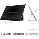 ViewSonic TD1655 15.6" Full HD Portable Touch Monitor - 10 - Point Touchscreen, USB - C Connectivity - Store 42