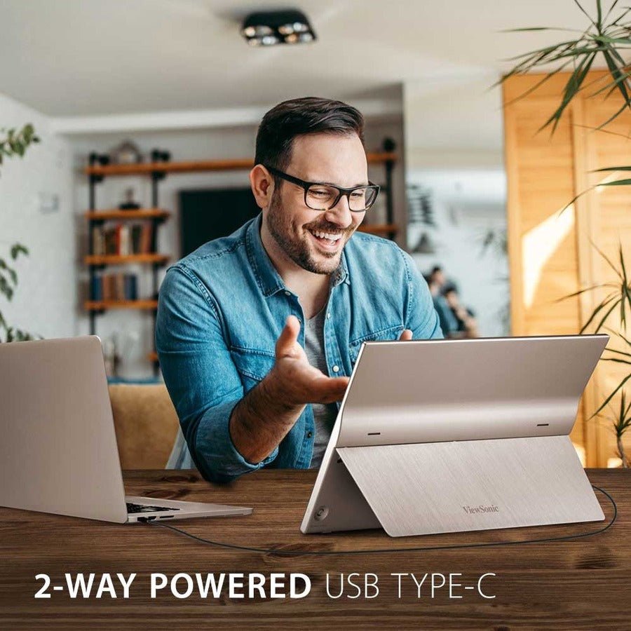 ViewSonic TD1655 15.6" Full HD Portable Touch Monitor - 10 - Point Touchscreen, USB - C Connectivity - Store 42