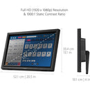 ViewSonic TD2223 22" 1080p IR Touch Monitor, 10 - Point Touch, Eye Care, HDMI/VGA/DVI Connectivity - Store 42