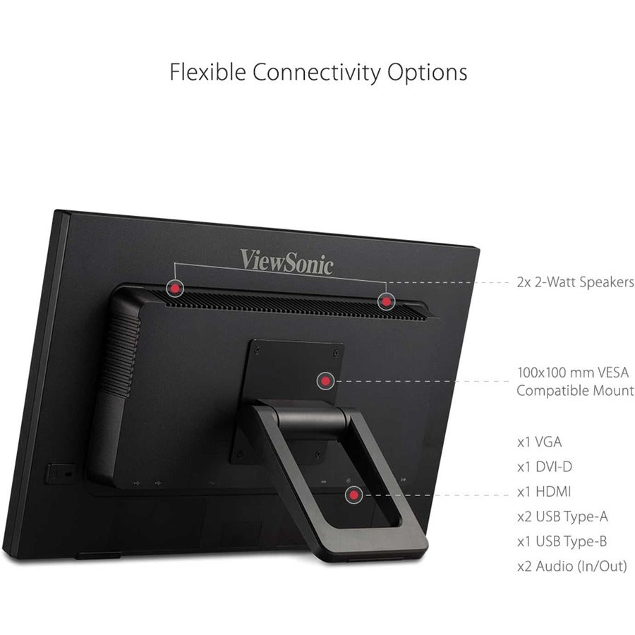 ViewSonic TD2223 22" 1080p IR Touch Monitor, 10 - Point Touch, Eye Care, HDMI/VGA/DVI Connectivity - Store 42