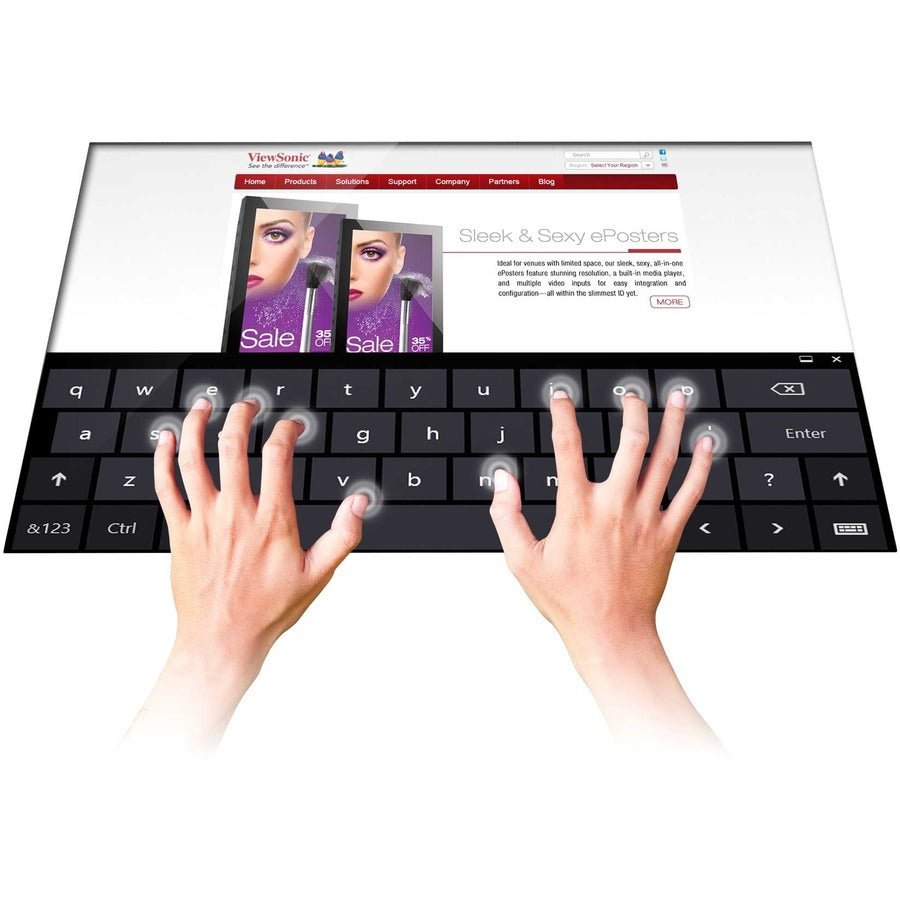 ViewSonic TD2230 22 Inch Full HD Multi - Touch Display, 10 - Point Touch, IPS Panel, HDMI, VESA Compatible - Store 42