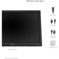ViewSonic TD2423D 24" Touch Display | 1080P IR Technology | Durable Kiosk Monitor - Store 42