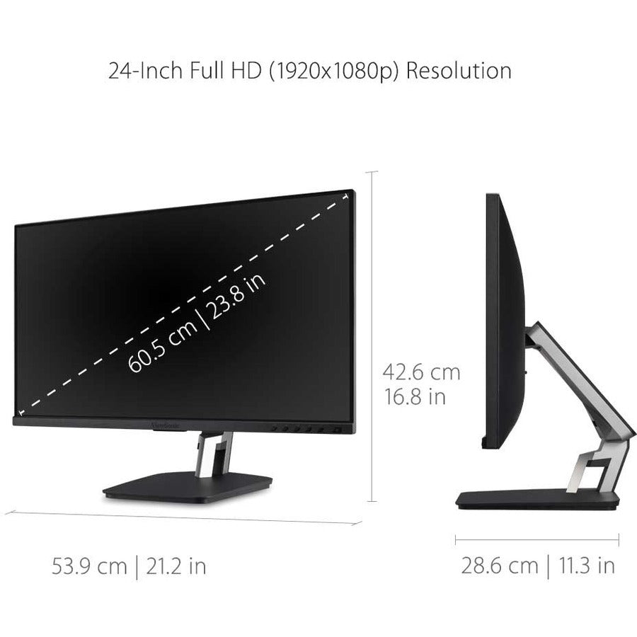 ViewSonic TD2455 24 Inch 1080p Touch Screen IPS Monitor with 10 - Point PCAP Technology - Store 42