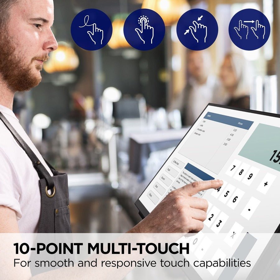 ViewSonic TD2465 24" Full HD Touch Monitor | 10 - Point Capacitive Touch | Ergonomic Design - Store 42