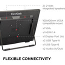 ViewSonic TD2465 24" Full HD Touch Monitor | 10 - Point Capacitive Touch | Ergonomic Design - Store 42