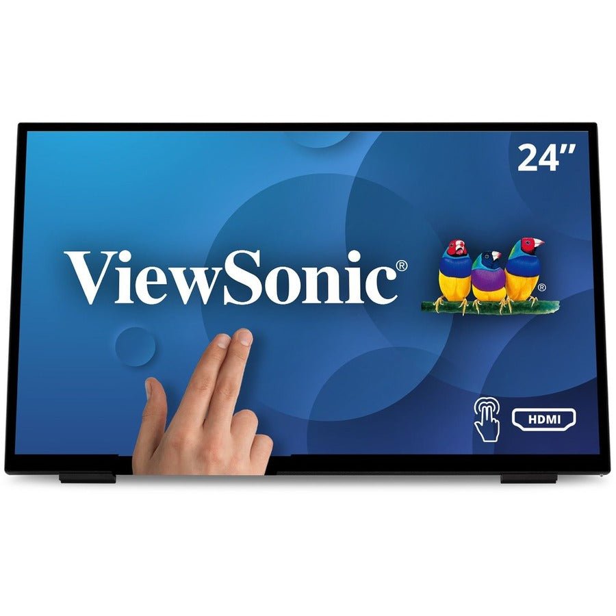 ViewSonic TD2465 24" Full HD Touch Monitor | 10 - Point Capacitive Touch | Ergonomic Design - Store 42