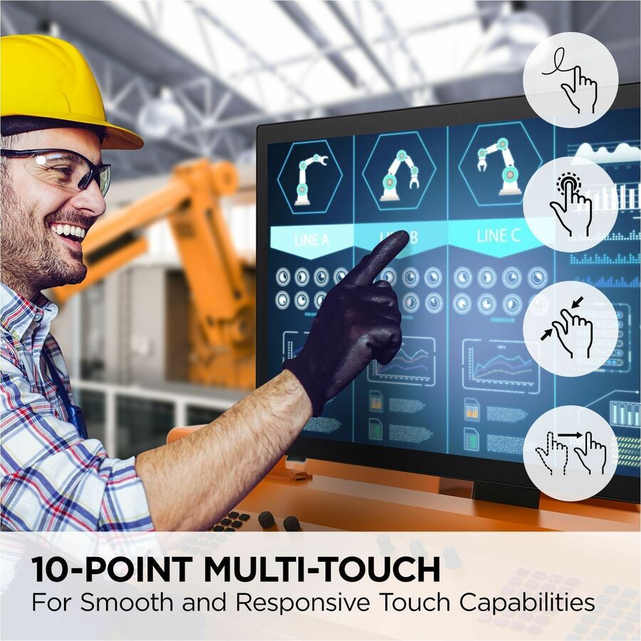 ViewSonic TD3207 32" 1080p Touch Monitor - 10 - Point PCAP, Versatile Use, Adjustable Stand - Store 42