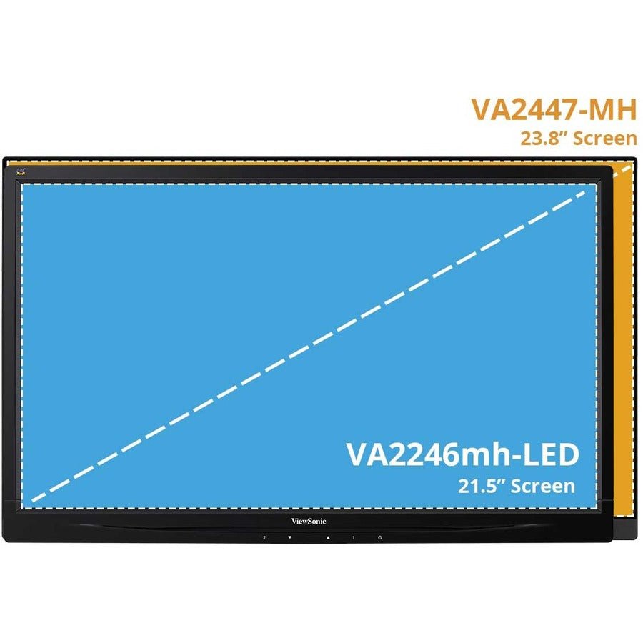 ViewSonic VA2447 - MHU 24" Full HD USB - C Monitor, 100Hz, Flicker - Free, AMD FreeSync - Store 42