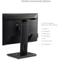 ViewSonic VG2440 24 Inch Full HD IPS Monitor with Ergonomic Stand, HDMI, USB, DP Connectivity - Store 42