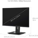 ViewSonic VG2456 24" Full HD USB - C Docking Monitor with Ergonomic Stand & Gigabit Ethernet - Store 42