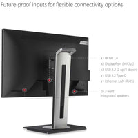 ViewSonic VG2456 24" Full HD USB - C Docking Monitor with Ergonomic Stand & Gigabit Ethernet - Store 42