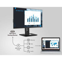 ViewSonic VG2456 24" Full HD USB - C Docking Monitor with Ergonomic Stand & Gigabit Ethernet - Store 42