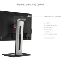 ViewSonic VG2456a 24" FHD IPS USB - C Monitor with 90W Power Delivery, Ergonomic Stand & Ethernet - Store 42