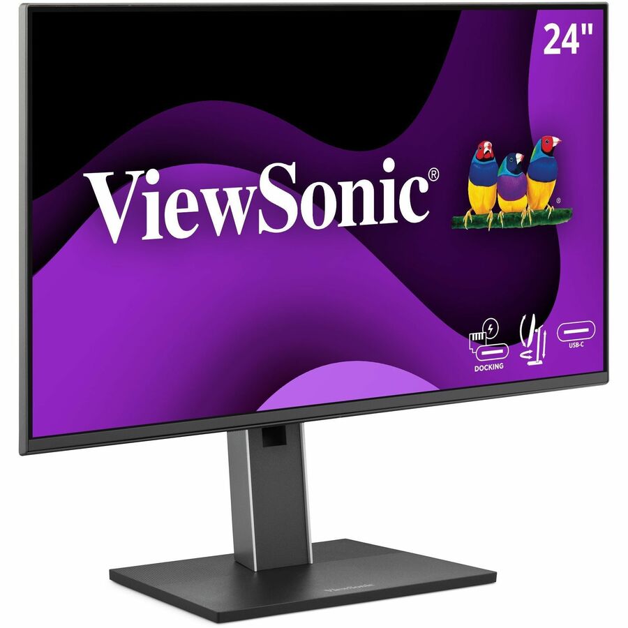 ViewSonic VG2458 24" Full HD USB - C Docking Monitor with 100W Charging and Ergonomic Design - Store 42