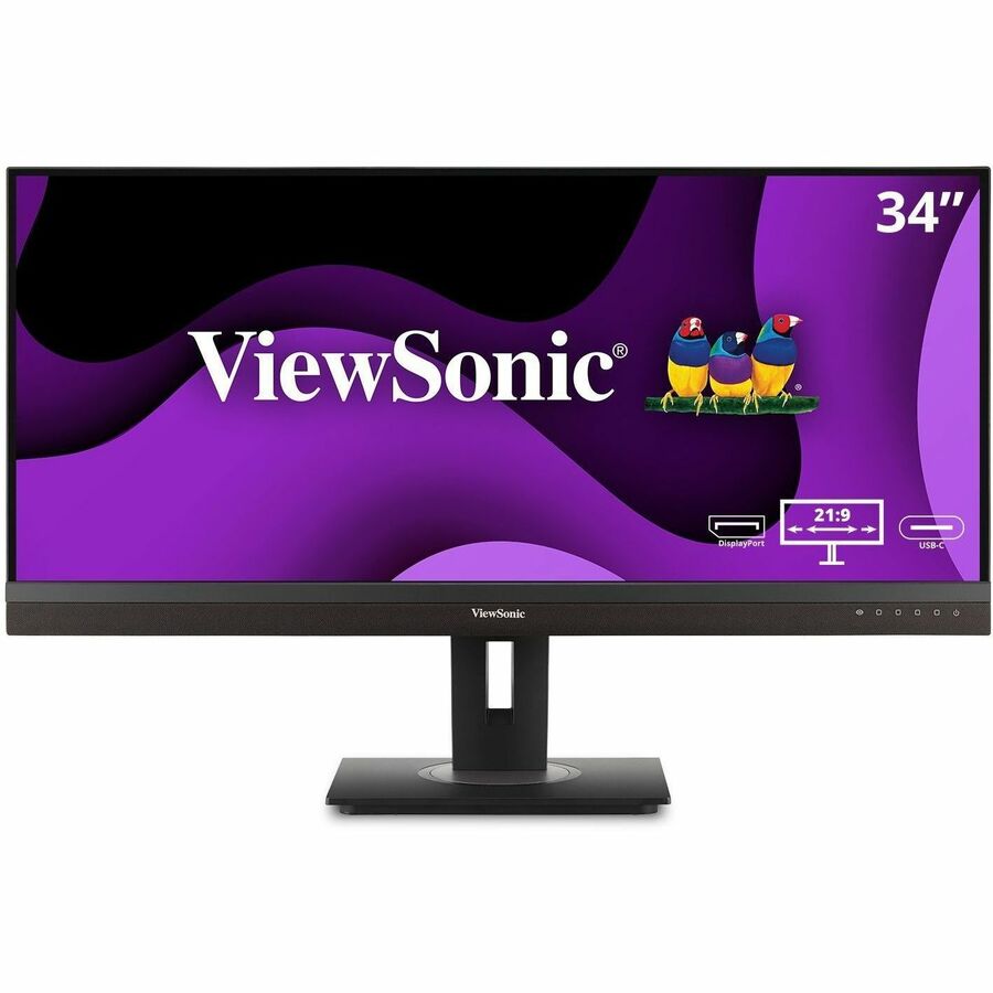 ViewSonic VG3456A 34" UltraWide WQHD Monitor | 100Hz USB - C Docking | Ergonomic Design - Store 42