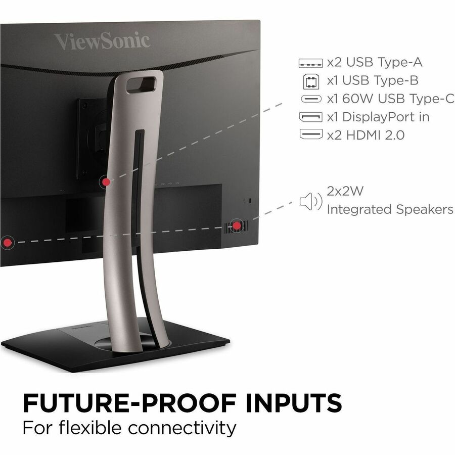 ViewSonic VP275 - 4K 27" UHD IPS Monitor with USB - C, Ergonomic Design & Exceptional Color Accuracy - Store 42