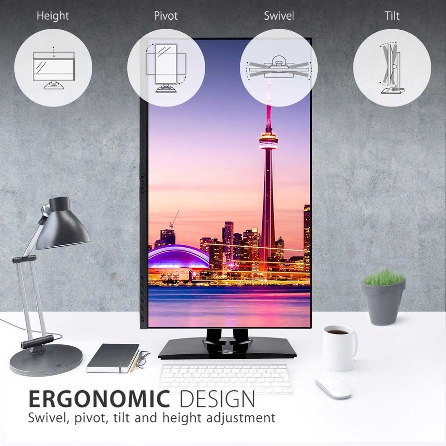 ViewSonic VP2756 - 2K 27" QHD IPS Monitor - 1440p Color Accurate Display with USB - C Connectivity - Store 42