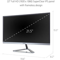 ViewSonic VX2276 - SMHD 22 Inch Full HD IPS Monitor | 1920x1080 | Ultra - Slim Bezel | 100Hz Refresh Rate - Store 42