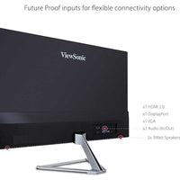 ViewSonic VX2276 - SMHD 22 Inch Full HD IPS Monitor | 1920x1080 | Ultra - Slim Bezel | 100Hz Refresh Rate - Store 42