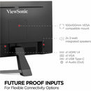 ViewSonic VX2467U 24" Full HD IPS Monitor with USB-C, 65W Charging, 75Hz Refresh Rate