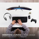 ViewSonic VX2718-PC-MHD 27" Curved Gaming Monitor 1080P 180Hz with FreeSync & 1ms Response Time