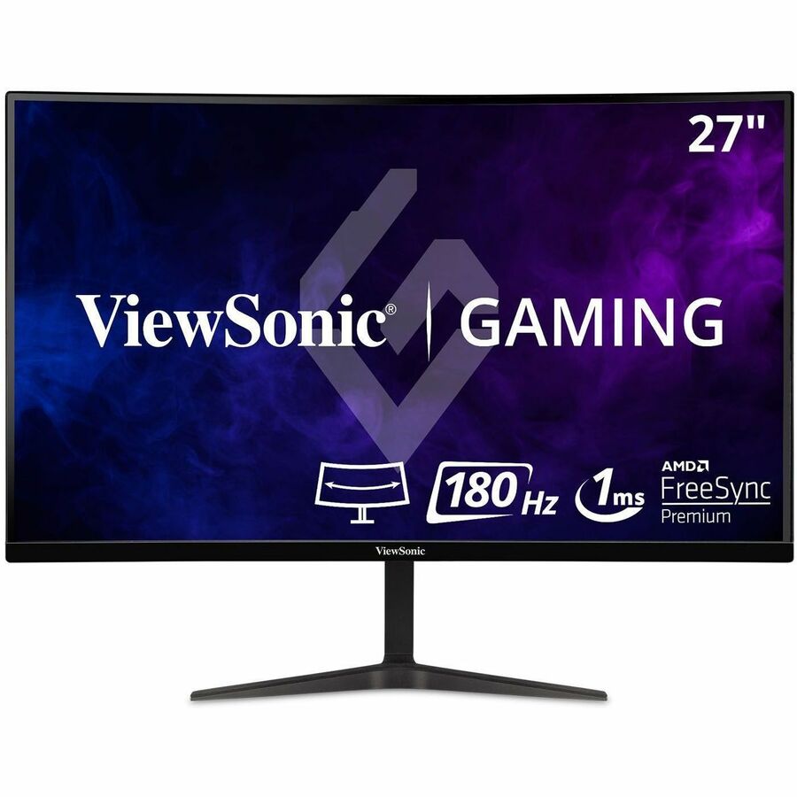 ViewSonic VX2718-PC-MHD 27" Curved Gaming Monitor 1080P 180Hz with FreeSync & 1ms Response Time