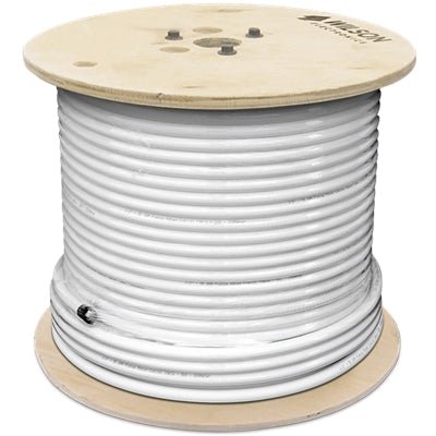 Wilson Electronics SignalCore 1/2" Plenum-Rated Coaxial Cable, 500 Ft, Black, DAS Compatible