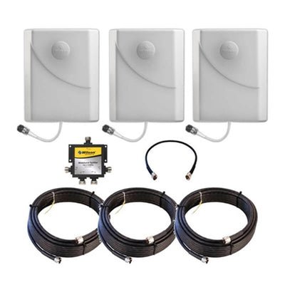 Wilson Electronics Triple Antenna Kit - 3x 700-2700 MHz Panel Antennas with 4-Way Splitter & Cables