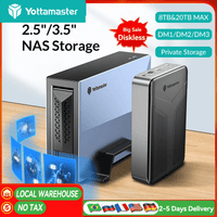 Yottamaster NAS Storage Box - 1 Bay for 2.5"/3.5" SSD/HDD with Auto Backup & Cloud Access